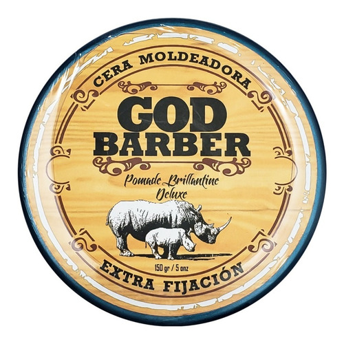 Cera Moldeadora God Barber Pomade Brillantine Deluxe Fija