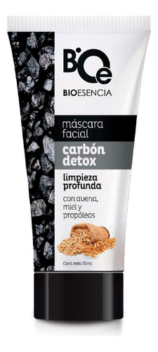 Máscara Facial Carbón Detox Bioesencia 0% Parabenos Peel Off