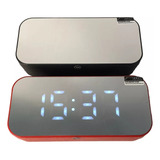 Reloj Despertador Digital Parlante Espejo Audio Bluetooth