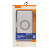 Power Bank Basike Pow 6946- 10000mah Sem Fio Cor Branco