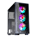 Gabinete Gamer Redragon Diamond Storm Pro Mid Rgb Ca-903 Pro Cor Preto