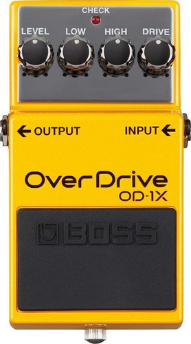 Pedal De Distorsión Para Guitarra Boss Overdrive Od-1x