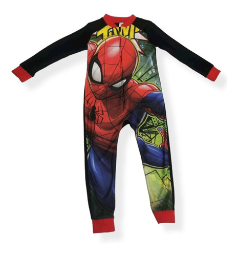 Pijama Mameluco Polar Niño Estampado De Avengers 821