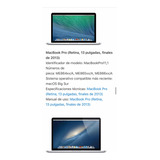 Computadora Macbook Pro Retina 13