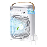 Ventilador Humificador Portátil Con Led Climatizador De Aire