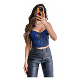 Corset Mujer Top Bustier Dama Sexy Sensual Delicado