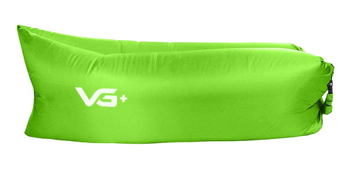 Sofá Air Bag Puff Inflável Para Camping Vg+ Verde