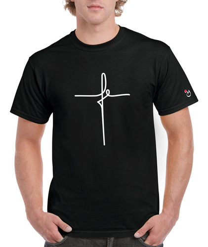 Fé. Cruz. Jesús. Religión. Remera Algodón Premium. Habibis