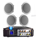 Combo Funcional Con Bluetooth Usb 4 Parlantes  Embutir 6.5''