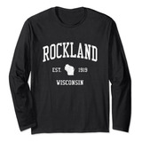 Rockland Wi Vintage Athletic Sports Js01 Camiseta De Manga L