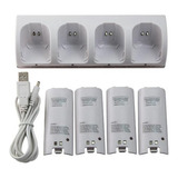 Charge Station Do +4* 2800 Mah Baterías Para Wii Bla...