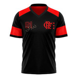 Camiseta Braziline Nova Zico Retro Flamengo Infantil - Preto