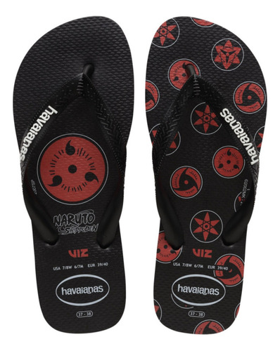 Chinelo Havaianas Naruto Akatsuki Shippuden Original