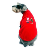 Suéter Polar Navidad Rojo Perro Bordado Talla 2 Pet Pals