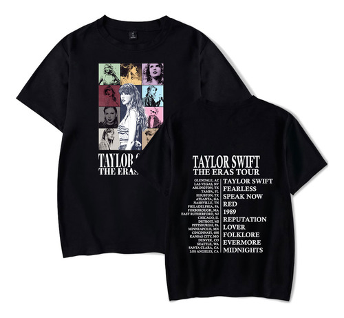 Camiseta The Eras Tour Merch De Taylor Swift