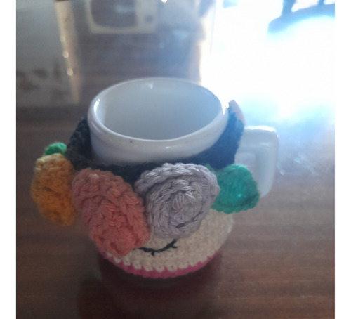 Taza Decorada Con Tejido