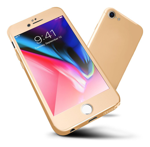 Oretech Funda P/ iPhone 6/6s Dorado Policarbonato Protectora