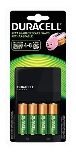 Batería Recargable Duracell 4 Aa Con Cargador /vc /v
