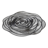 Individual De Mesa Flor Grafito Blk