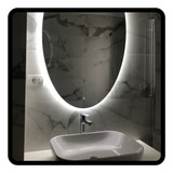 Espejo Luz Led Touch 50 X 70 Ovalado Para Baño Accesorios