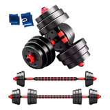 Set Mancuernas Barra Ajustables 20 Kg