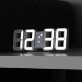 Reloj Led 3d Blanco Puro, Reloj Led Multifunción (calendario