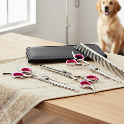 Kit De Tijeras Con Puntas D\u002Fseguridad P\u002Fcorte D\u002Fpelo D\u002Fperro | MercadoLibre