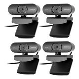 Kit 4 Webcam Cam Hd 720p Usb Preta Intelbras