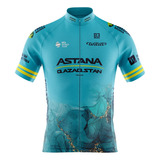 Jerseys Ciclismo Ruta Mtb Astana 2024 Manga Corta