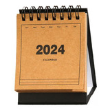 4 Calendario De Escritorio Pequeño 2024, Diseño 4 Piezas