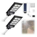 2pcs Lampara Led Solar Suburbana Focos Exterior Publico 800w