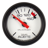 Temperatura De Aceite O Rober 52mm Classic Eléc 12v Blanco