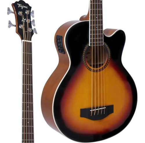 Baixolão Tagima Ab500 Sunburst Eletrico 5 Cordas