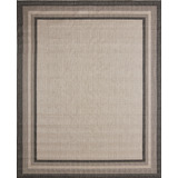 Tapete Sisal Antiderrapante Nature Moldura 200x250 Chumbo