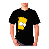 Poleras Estampadas Con Diseño Bart Los Simpson