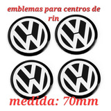 Stickers 70mm Centro Rin Jetta Golf Clasico Bora Volkswagen