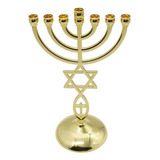 Candelabro Tradicional Menorah Portavelas 7 Rama Base