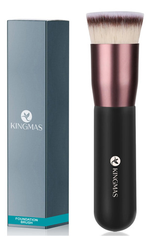 Brocha De Base Kingmas Flat Top, Maquillaje Kabuki De Primer