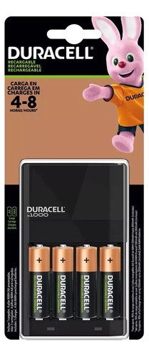 Pack 4 Pilas Duracell Recargables Aa + Cargador Pilas Aa/aaa