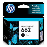 Cartucho Tinta Original Hp 662 Preto Deskjet 2646 1516 4646