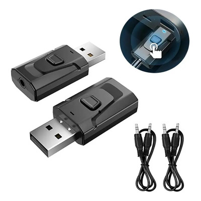 2pzs Adaptador Bluetooth Transmisor Para Pc Tv Auto Hogar Transmisor Receptor Bluetooth 5.0, Audio Inalámbrico | MercadoLibre
