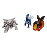 Bonecos  Pokemon  Palkia , Dialga E Tepig. Cd 1096