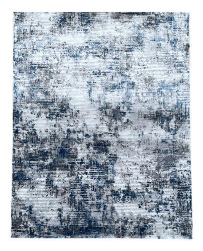 Alfombra Moderna Clásica Suave Azul Esfumada 150x200 Cm