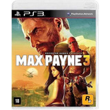 Max Payne 3 Standard Edition Ps3 Mídia Física Seminovo