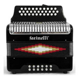 Acordeon Negro Fa 31 Botones 12 Bajos Farinelli 3012fanp 