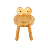 Silla De Madera Niños Forma De Rana, Madera Dura Natur...