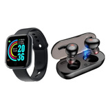 Kit Relógio Smartwatch D20+fone De Ouvido Bluetooth Y30 