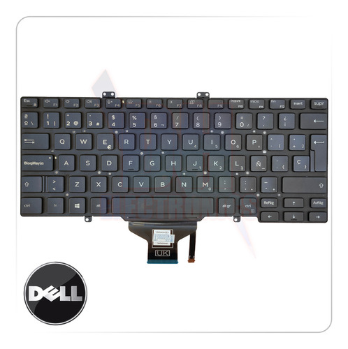 Teclado Dell Latitude 3400 5400 7400 7410 5401 5410 Iluminad