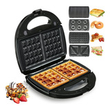 Sandwichera 4 En 1 Multifuncion Wafless Panini Donas Electri