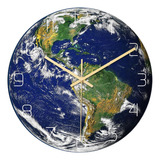 Creativo América Del Sur Forma Mapa Reloj De Pared Redon [u]